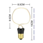 4W Retro LED Soft Filament E27 Decorative Industrial Light - Vintage Charm, Warm White Glow - Image 4