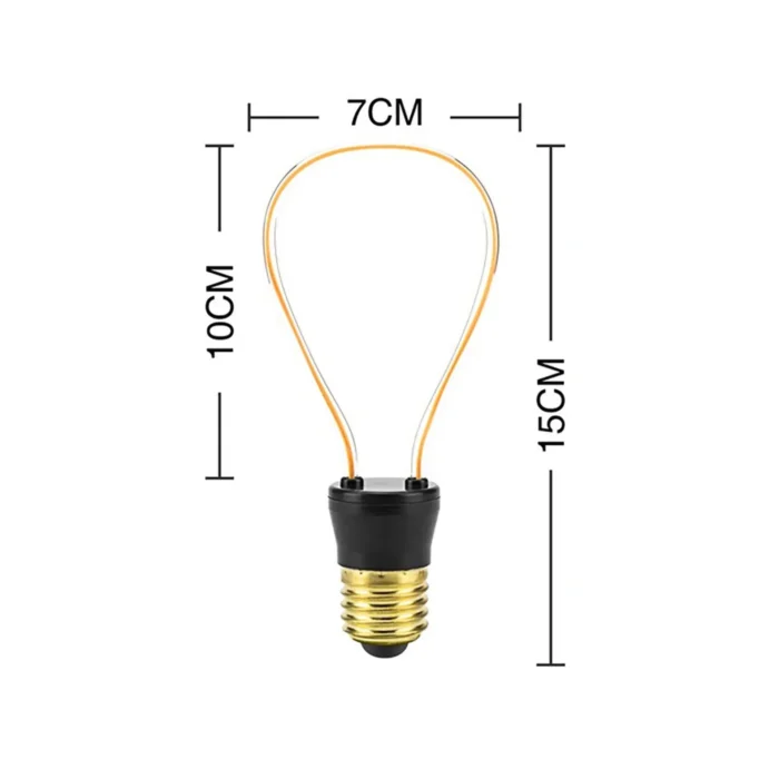 4W Vintage LED Soft Filament E27 Decorative Industrial Light Bulb - Warm and Cozy Lighting - Image 3
