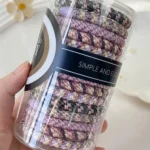15 Pcs Elastic Braided Hair Ties - Strong Hold, Stylish, All-Day Comfort