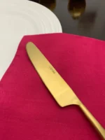 Elegant Taj Golden Stainless Steel Flatware Set - 20 Pieces | Luxurious & Durable - Image 3