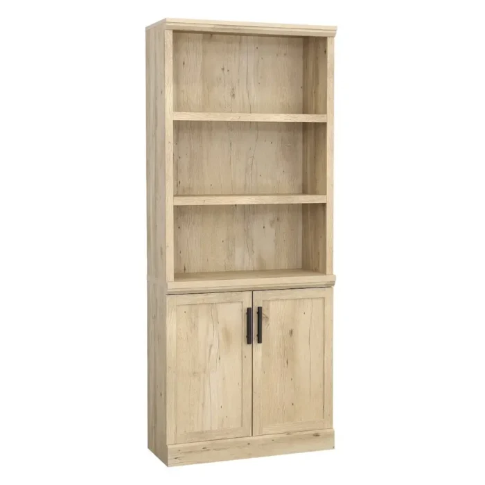 Elegant 5-Shelf Library Bookcase in Prime Oak - Cottage Style Furniture - Image 10