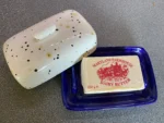 Handmade Ceramic Butter Dish and Sugar Bowl Set - Confetti Glaze | Microwave & Dishwasher Safe - Image 3