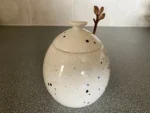 Handmade Ceramic Butter Dish and Sugar Bowl Set - Confetti Glaze | Microwave & Dishwasher Safe - Image 5