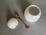 Handmade Ceramic Butter Dish and Sugar Bowl Set - Confetti Glaze | Microwave & Dishwasher Safe - Image 9