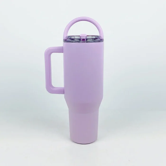 Aquaala Thirst Quencher 40 Oz Tumbler - Leak-Proof, Triple-Wall Insulated, Easy Carry Handle - Image 2