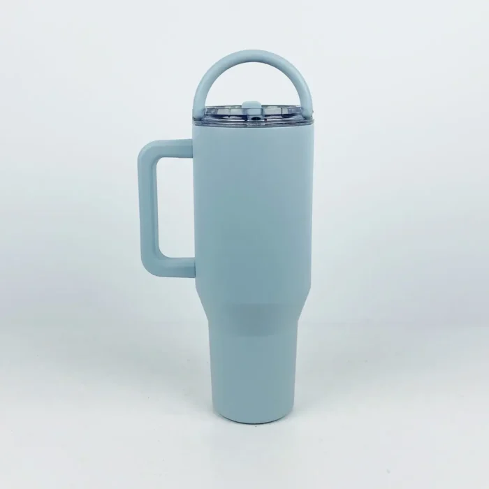 Aquaala Thirst Quencher 40 Oz Tumbler - Leak-Proof, Triple-Wall Insulated, Easy Carry Handle - Image 7