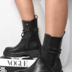 Jemma Embellished Biker Leather Boots - Stylish, High-Quality, and Edgy Footwear