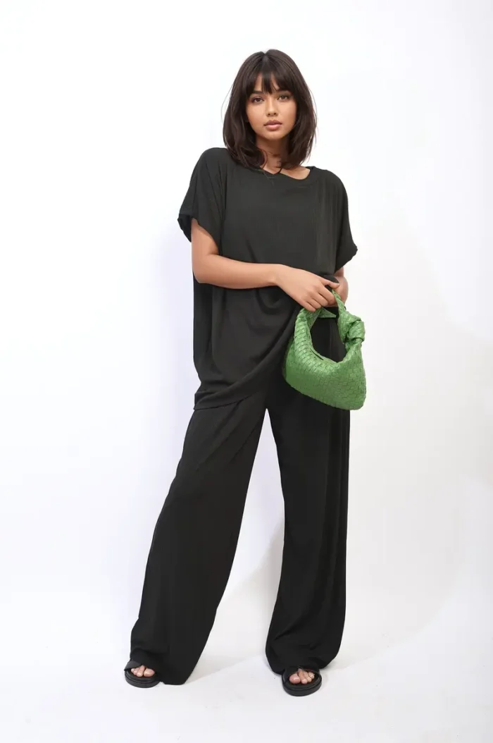 Gabriella Oversized Top & Wide Leg Trouser Co-ord Set Chic & Comfortable Women's Outfit - Image 1