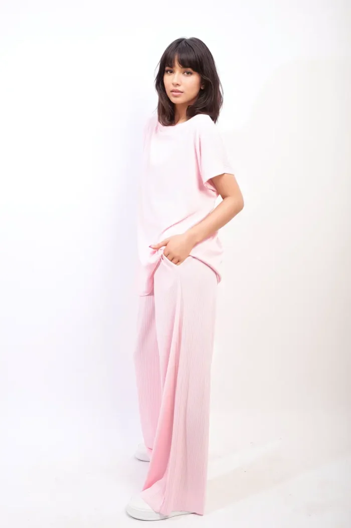 Gabriella Oversized Top & Wide Leg Trouser Co-ord Set Chic & Comfortable Women's Outfit - Image 6