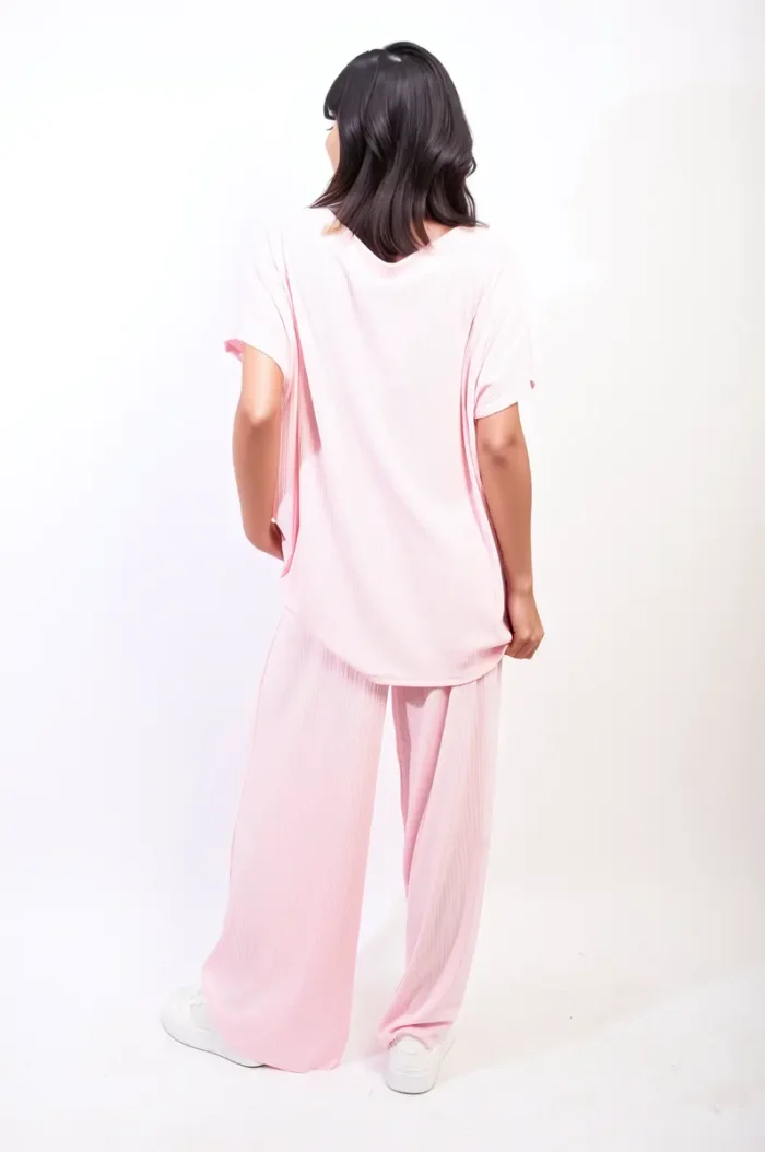 Gabriella Oversized Top & Wide Leg Trouser Co-ord Set Chic & Comfortable Women's Outfit - Image 7