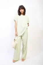 Gabriella Oversized Top & Wide Leg Trouser Co-ord Set Chic & Comfortable Women's Outfit - Image 9