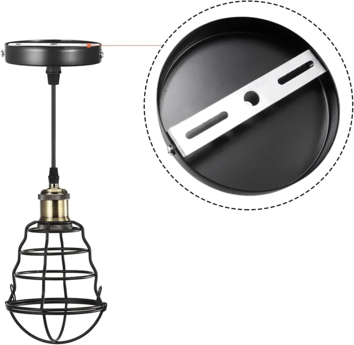 Durable 125mm Ceiling Rose Light Fixing Brace Plate with Accessories - Perfect for Chandeliers & Light Fittings - Image 3