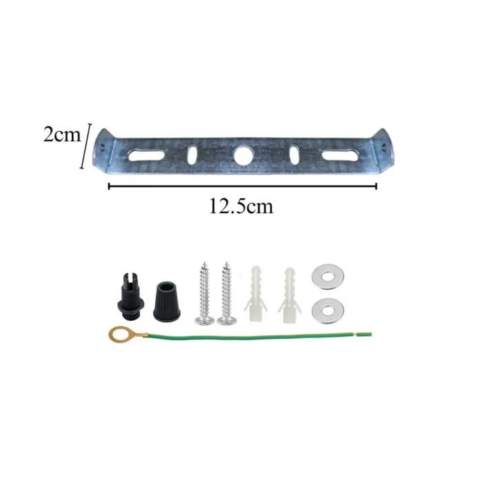 Durable 125mm Ceiling Rose Light Fixing Brace Plate with Accessories - Perfect for Chandeliers & Light Fittings - Image 1