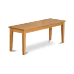 5-Piece Dining Set - Elegant Dining Table with 2 Chairs & 2 Benches in Warm Oak Finish | Durable 100% Asian Hardwood - Image 4
