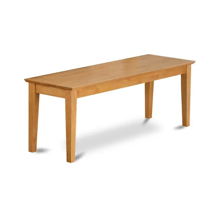 5-Piece Dining Set - Elegant Dining Table with 2 Chairs & 2 Benches in Warm Oak Finish | Durable 100% Asian Hardwood - Image 4