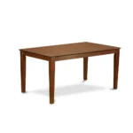 Elegant 5-Piece Dining Room Set | Solid Wood Table & 4 Kitchen Chairs in Mahogany Finish - Image 3