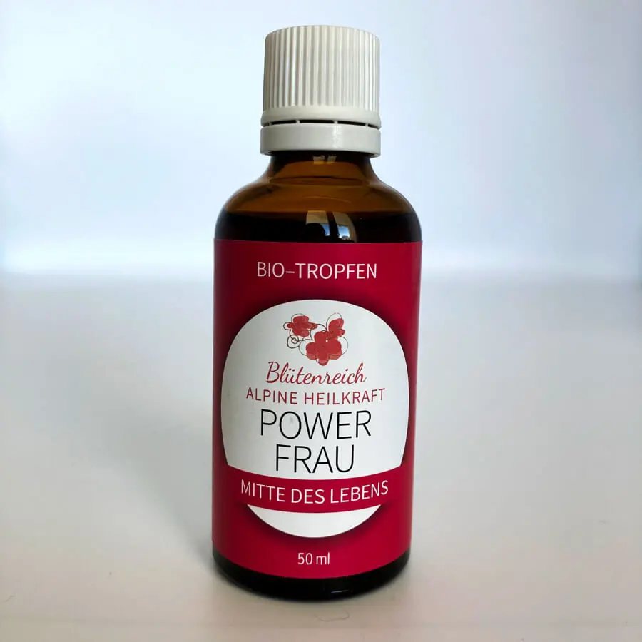 5235369_large.webp Organic Drops 'Power Woman - Middle of Life' | Menopause Support Herbal Extract | Organic Red Clover, Lemon Balm & More | 50ml Amber Glass Bottle - Image 1
