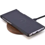 15W Fast Charge Walnut Wood Wireless Charger for Qi Enabled Devices - Eco-Friendly & Sleek Design - Image 2