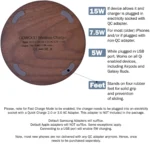 15W Fast Charge Walnut Wood Wireless Charger for Qi Enabled Devices - Eco-Friendly & Sleek Design - Image 3