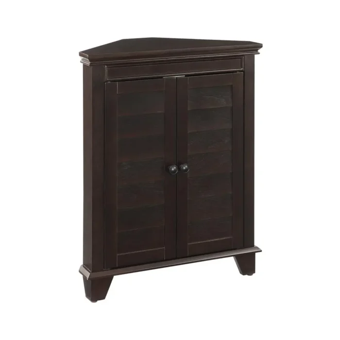 Lydia Corner Cabinet Espresso - Space-Saving and Functional Furniture for Your Home - Image 6