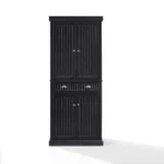 Seaside Pantry Distressed Black - Coastal Charm with Ample Storage - Image 7
