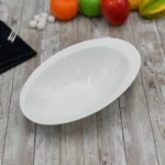 White Ceaser Salad Bowl 11" inch X 7.5 | 27.5 X 18.5 Cm - Perfect for Soup, Cereal, Salad, and Pasta