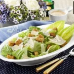 White Ceaser Salad Bowl 8.5" inch X 6" inch | 21 X 14.5 Cm - Elegant & Durable Porcelain Serving Bowl - Image 4