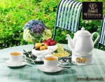 Elegant White 4 Oz | 110 Ml Coffee Cup & Saucer - Microwave & Dishwasher Safe - Image 4
