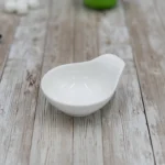 White Sauce Bowl 4" | 3 Fl Oz - Non-Toxic Porcelain - Perfect for Soup, Cereal, Salad & Pasta | Oven, Dishwasher & Microwave Safe