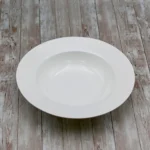 Professional Rolled Rim White Deep Plate 11" inch | 25 Oz - Elegant Fine Porcelain Tableware