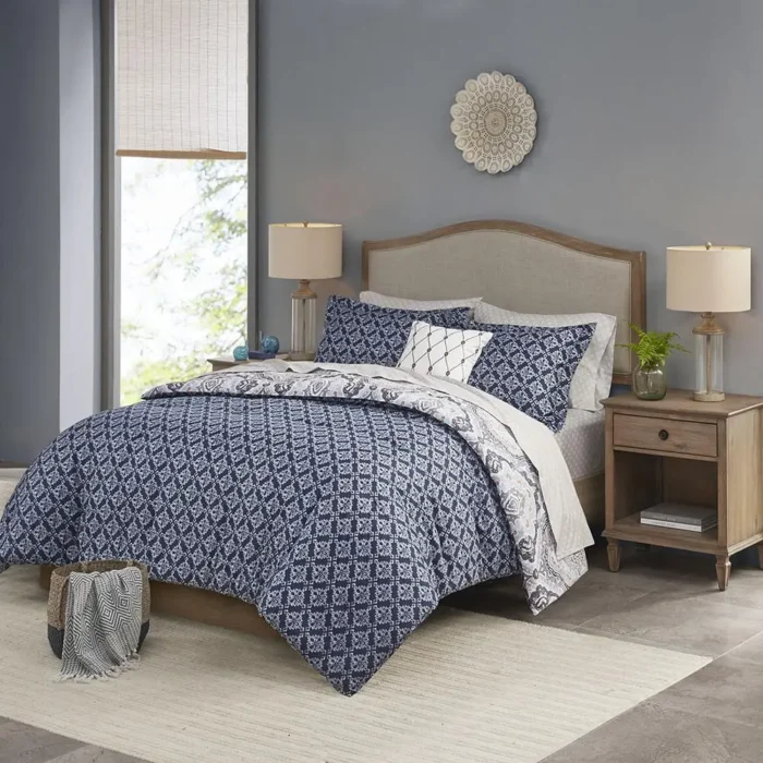 Madison Park Essentials Patrick Reversible 8 Piece Comforter Set - Hypoallergenic, Anti-Microbial, OEKO-TEX Certified - Image 3