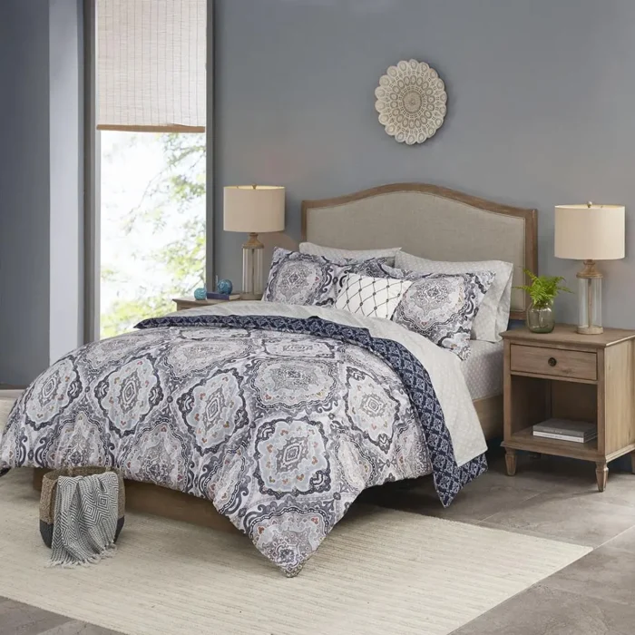 Madison Park Essentials Patrick Reversible 8 Piece Comforter Set - Hypoallergenic, Anti-Microbial, OEKO-TEX Certified - Image 4