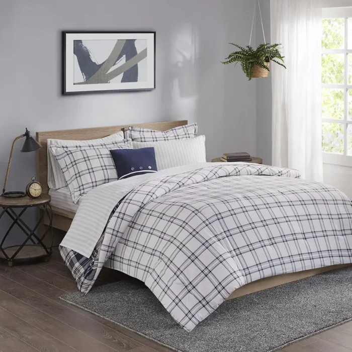 Madison Park Essentials Patrick Reversible 8 Piece Comforter Set - Hypoallergenic, Anti-Microbial, OEKO-TEX Certified - Image 7