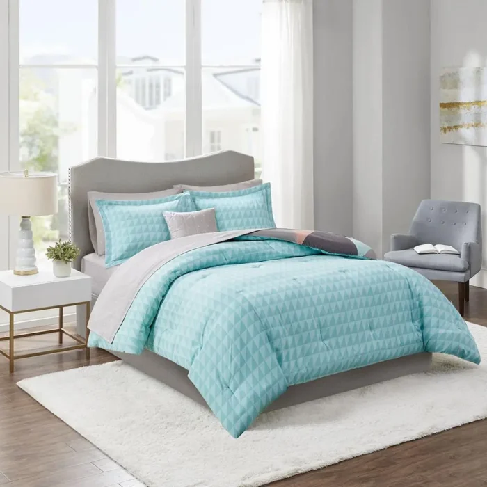 Madison Park Essentials Patrick Reversible 8 Piece Comforter Set - Hypoallergenic, Anti-Microbial, OEKO-TEX Certified - Image 12