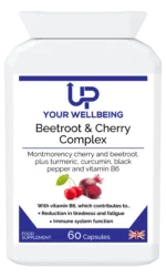 Beetroot & Cherry Complex - 4500mg for Energy, Immunity & Metabolism - 60 Vegan Capsules