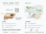 Avocado Swedish Sponge Cloth - Eco-Friendly, Durable & Super Absorbent Cleaning Cloth - Image 5