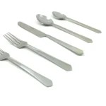 Luxurious 20-Piece Silver Stainless Steel Flatware Set - Elegant & Durable