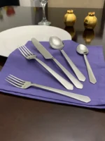 Luxurious 20-Piece Silver Stainless Steel Flatware Set - Elegant & Durable - Image 5