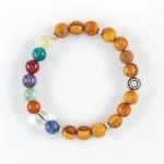 OMIE Wrist Mala - Natural Palo Santo Wood Beads with Healing Gemstones | Handcrafted in the USA