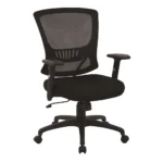 Ergonomic Mesh Task Chair with Locking Tilt, Lumbar Support & Adjustable Height Heavy Duty Base with Carpet Casters
