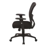 Ergonomic Mesh Task Chair with Locking Tilt, Lumbar Support & Adjustable Height Heavy Duty Base with Carpet Casters - Image 2