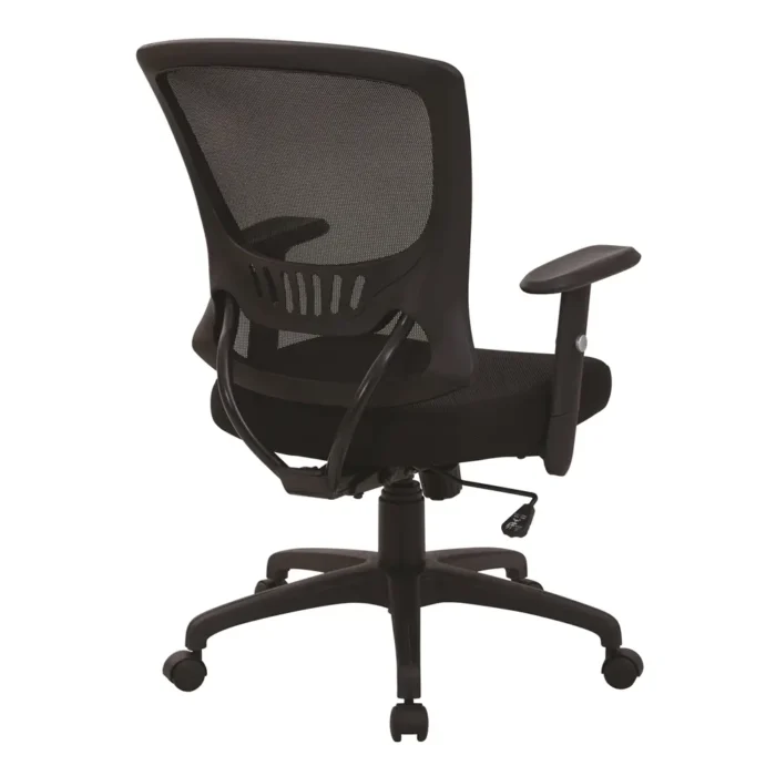 Ergonomic Mesh Task Chair with Locking Tilt, Lumbar Support & Adjustable Height Heavy Duty Base with Carpet Casters - Image 3
