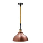 Copper Hemp Hanging Retro Ceiling Industrial Light - Elegant & Timeless Vintage Design