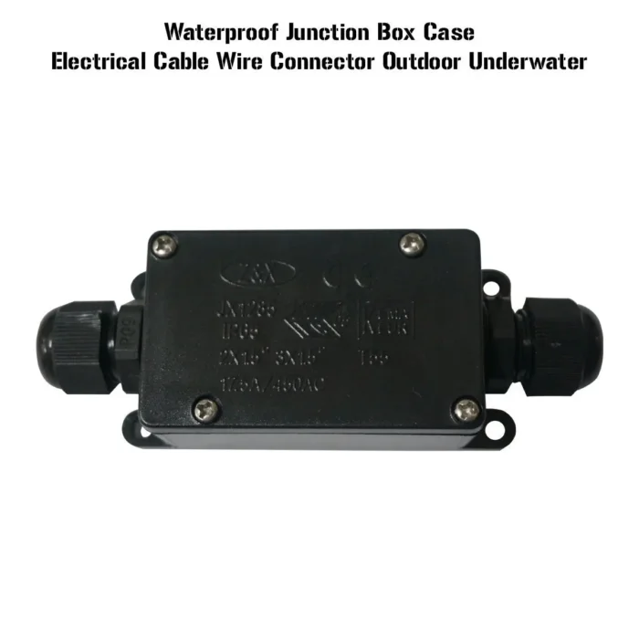 2 Way IP65 Waterproof Junction Box - Secure Underground Cable Protection for Outdoor Electrical Applications - Image 2