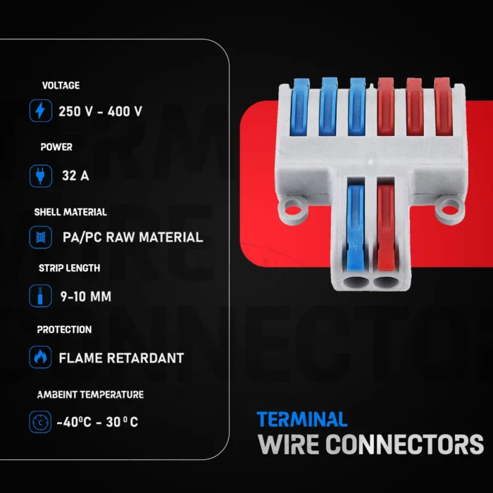 Versatile Connector 2to6 Out Wire Splitter Terminal Block | Flame Retardant & Durable - Image 4