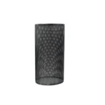 Modern Brushed Silver Metal Cage Lampshade Set - Easy Fit, Retro Design - Image 2