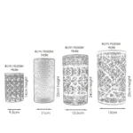 Modern Brushed Silver Metal Cage Lampshade Set - Easy Fit, Retro Design - Image 5