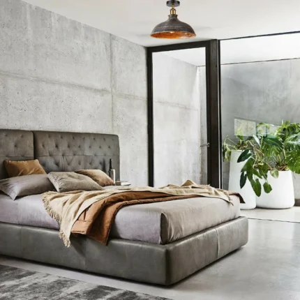 Brushed Silver Modern Flush Mount Metal Ceiling Light Shade - Stylish & Elegant Lighting Solution