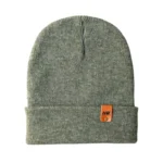 HAAKWEAR Knit Cuffed Beanie Hat - Forest Green | Made in USA | Warm, Stylish & Unisex