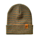 HAAKWEAR Traditional RORO Cuffed Beanie - Green/Brown, Unisex, Made in USA, Warm & Stylish